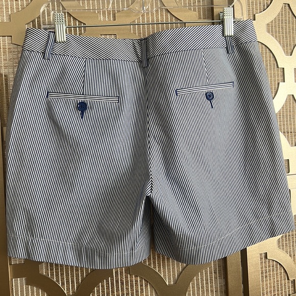 Express blue & white stripe shorts - Picture 2 of 6